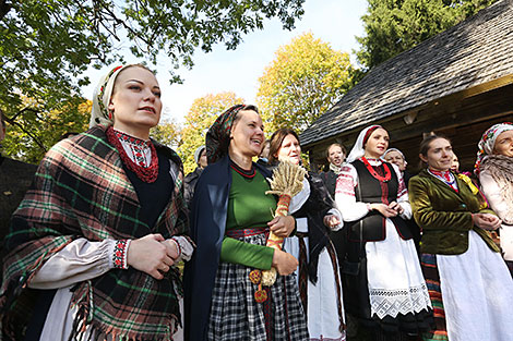 Harvest festival in Vyazynka