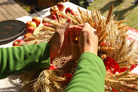 Harvest festival in Vyazynka