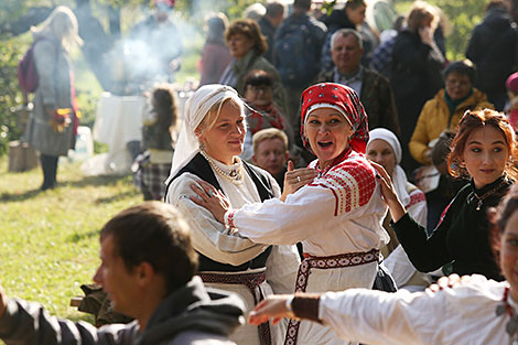 Harvest festival in Vyazynka