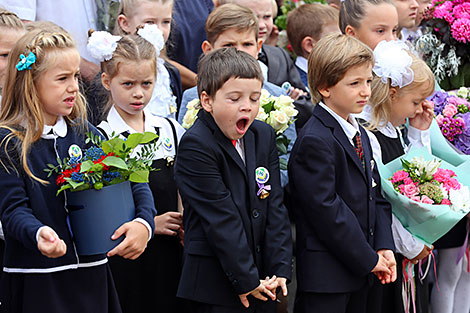 Урачыстая лінейка ў гімназіі №36 г. Мінска, прысвечаная пачатку навучальнага года