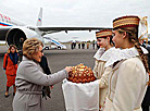 Valentina Matviyenko arrives in Mogilev for Belarus-Russia Forum of Regions