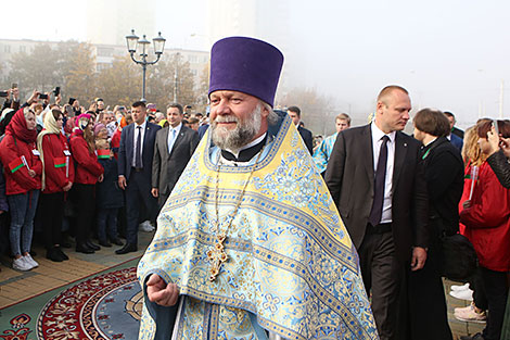 Настаяцель Храма-помніка ў гонар Усіх Святых протаіерэй Фёдар Поўны