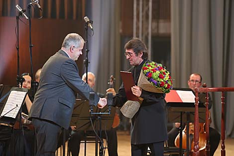 Belarus’ Culture Minister Yuri Bondar and People’s Artist of the USSR and Russia Yuri Bashmet