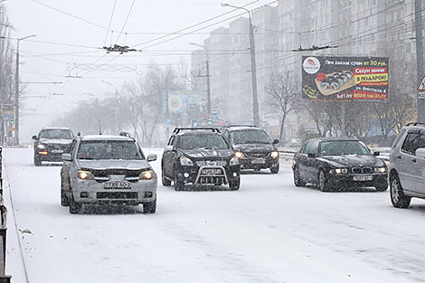Снежное утро в Витебске