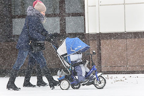 Снежное утро в Витебске