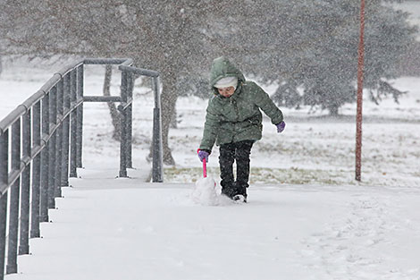 Снежное утро в Витебске