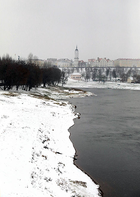 Снежное утро в Могилёве