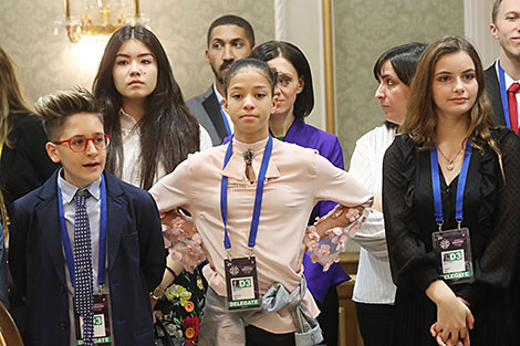 Excursion around the Palace of Independence for the participants of the Junior Eurovision 2018