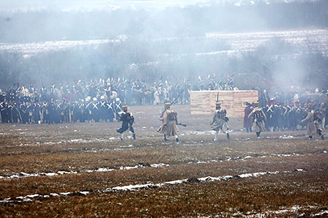 Переправа армии Наполеона через Березину: реконструкция на Брилевском поле 206 лет спустя