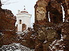 Работы по восстановлению северной башни Гольшанского замка