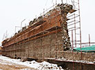 Восстановление северо-западной стены в Кревском замке 