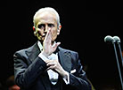 The opera tenor Jose Carreras performs in Minsk