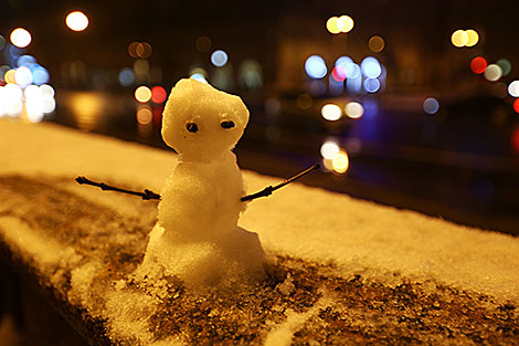 Первый снег в Минске