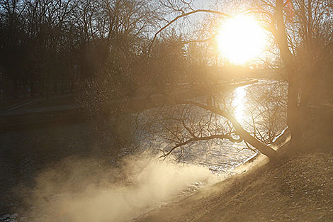 Frosty weather in Minsk