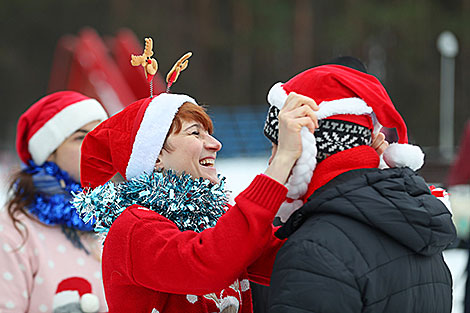 Первый забег Санта-Клаусов Santa Run в Минске