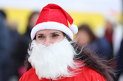 Первый забег Санта-Клаусов Santa Run в Минске