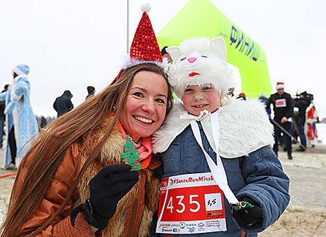 Первый забег Санта-Клаусов Santa Run в Минске