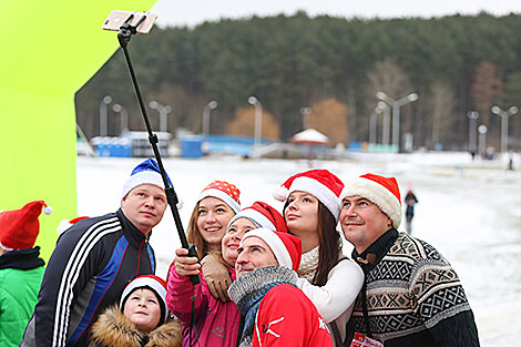 Первый забег Санта-Клаусов Santa Run в Минске