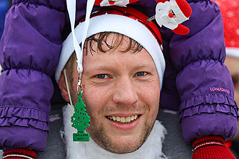 Первый забег Санта-Клаусов Santa Run в Минске