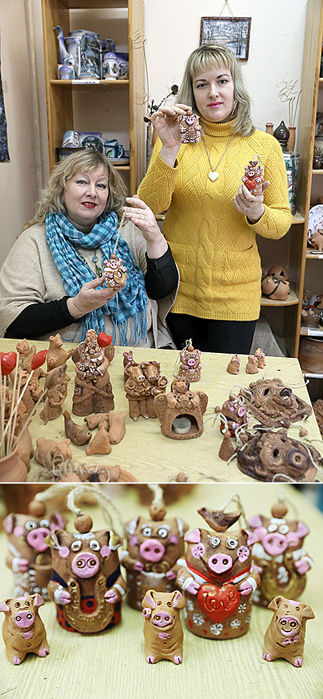 Символы 2019 года от витебских керамистов