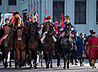 Parade of Father Frosts and Snow Maidens in Minsk