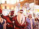 Parade of Father Frosts and Snow Maidens in Minsk