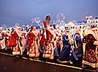 Parade of Father Frosts and Snow Maidens in Minsk