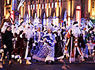 Parade of Father Frosts and Snow Maidens in Minsk