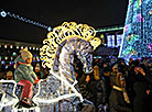 Parade of Father Frosts and Snow Maidens in Minsk