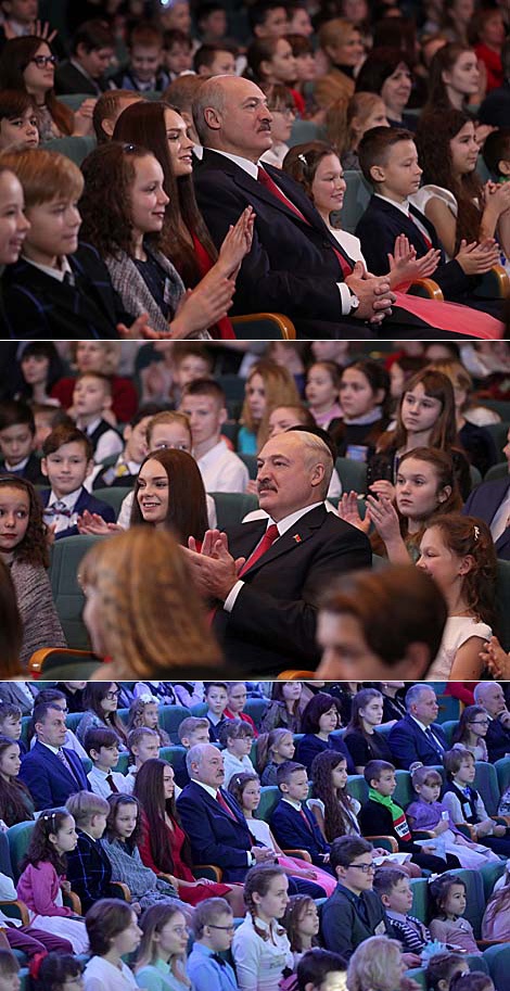 卢卡申科出席了为儿童举办的慈善会议