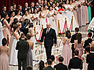 Belarus President Alexander Lukashenko at the first national New Year ball 