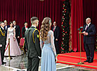 Belarus President Alexander Lukashenko at the first national New Year ball 