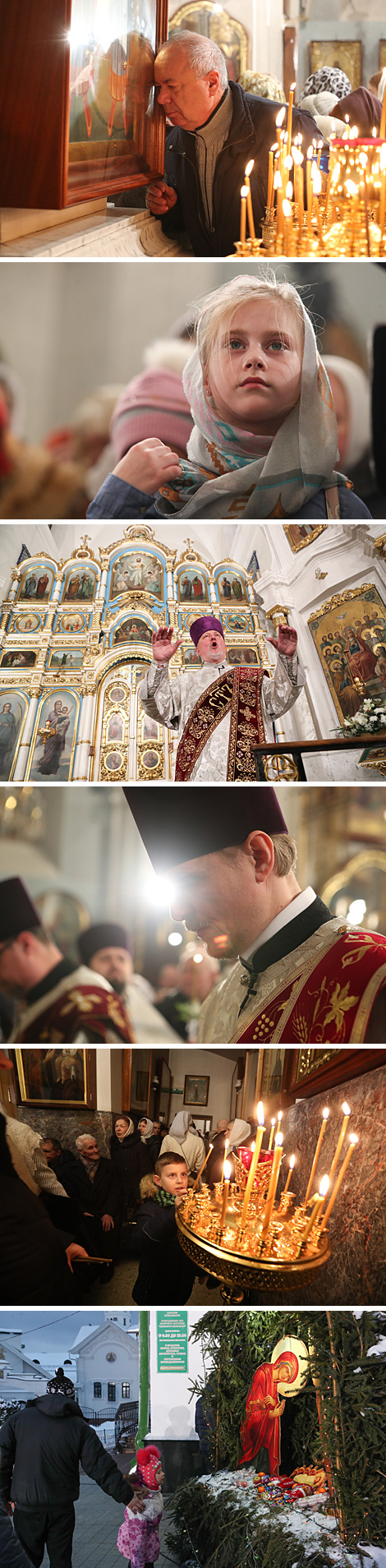 Vigil service in Holy Spirit Cathedral in Minsk 