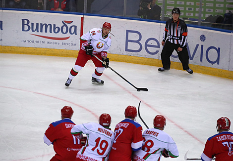 The final match of the 15th Christmas Amateur Ice Hockey Tournament: Belarus vs Russia