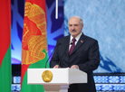 The head of state delivers a welcoming address