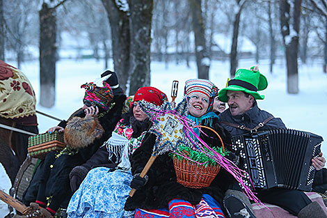 Shchedrets rite in the village of Shvaby