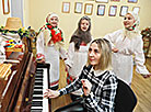 Children’s Christmas rite Kury in Klichev District