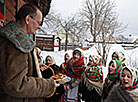 Детский колядный обряд "Куры" в Кличевском районе