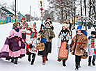 Children’s Christmas rite Kury in Klichev District