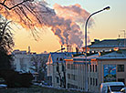 Морозное утро в Минске