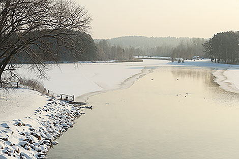 Зима на Минском море