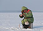 Рыбак на Минском море 

