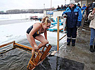 Празднование Крещения на Комсомольском озере