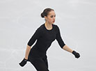 Zagitova holds practice session at Minsk Arena