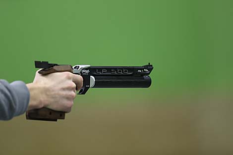 Соревнования в стрелковом тире имени маршала С.К. Тимошенко