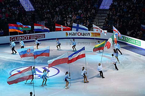 Афіцыйная цырымонія адкрыцця 111-га чэмпіянату Еўропы па фігурным катанні