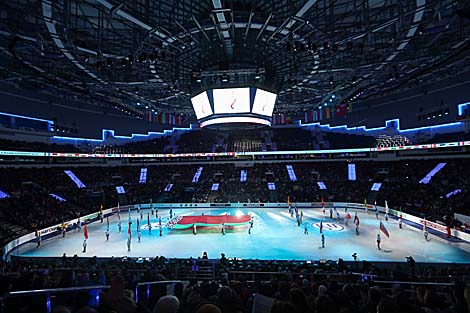 Афіцыйная цырымонія адкрыцця 111-га чэмпіянату Еўропы па фігурным катанні