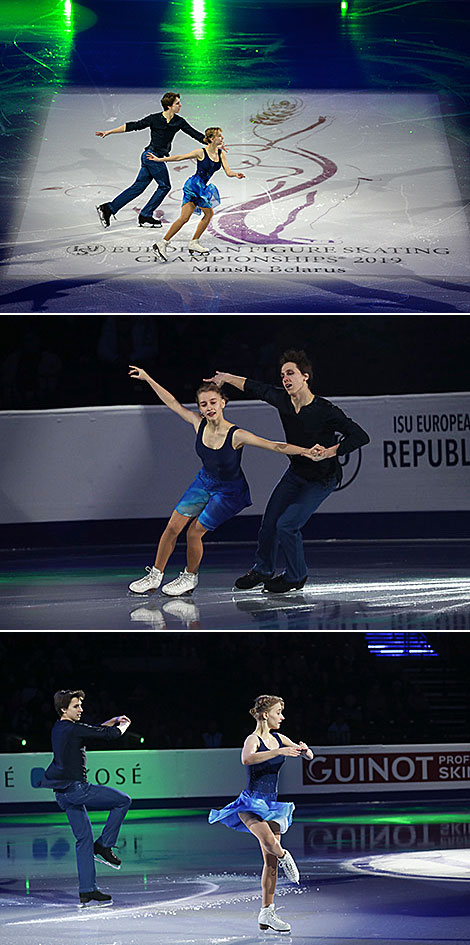 Belarusian juniors Emilia Koleganova and Vladislav Polhovsky 