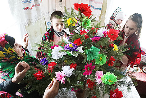 Gramnitsy ancient rite in the village of Novoye Polesie