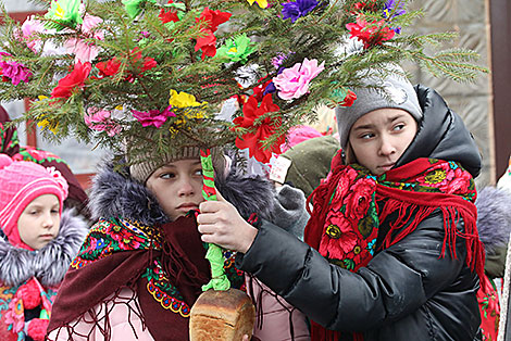 Gramnitsy ancient rite in the village of Novoye Polesie